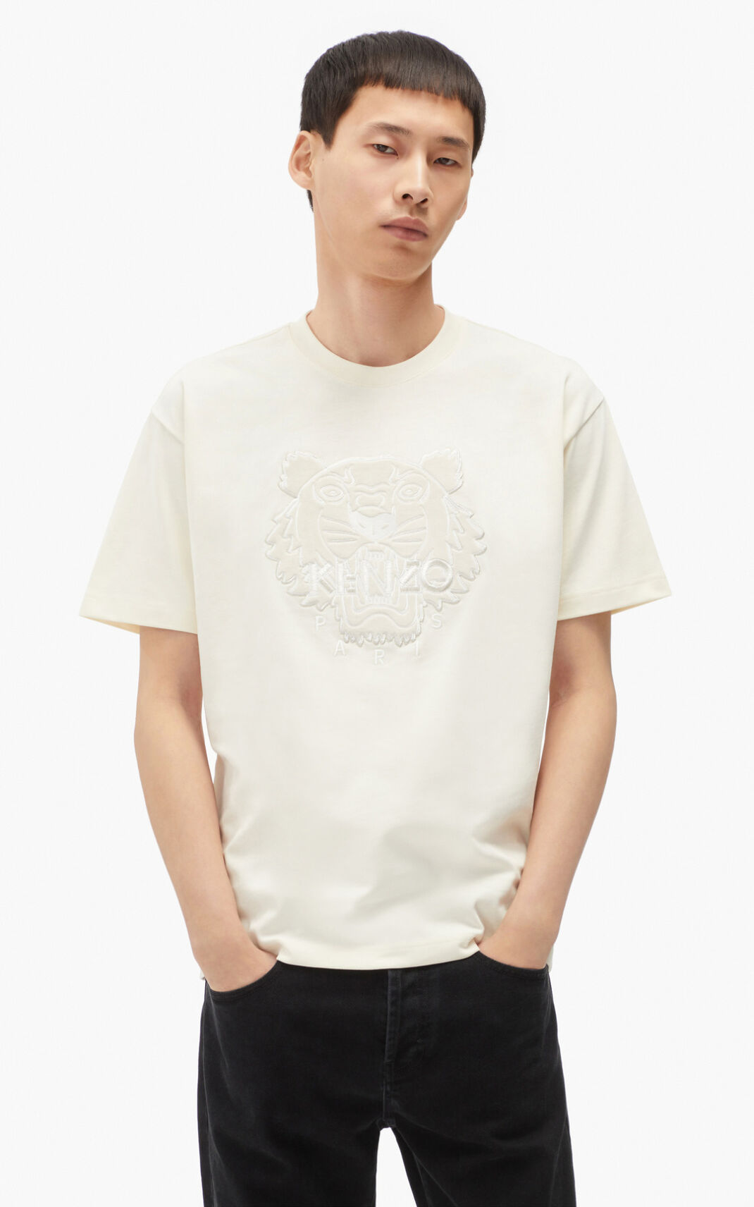Kenzo The Winter Capsule Tiger T Shirt White For Mens 9502FOQMX